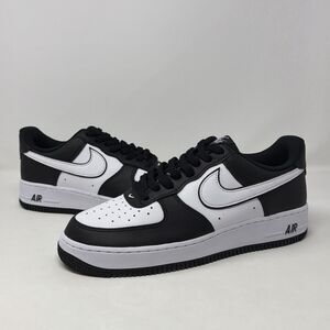 Nike Air Force 1 Low 07 White Swoosh Panda DV0788-001 Men’s Size 9 AUTH